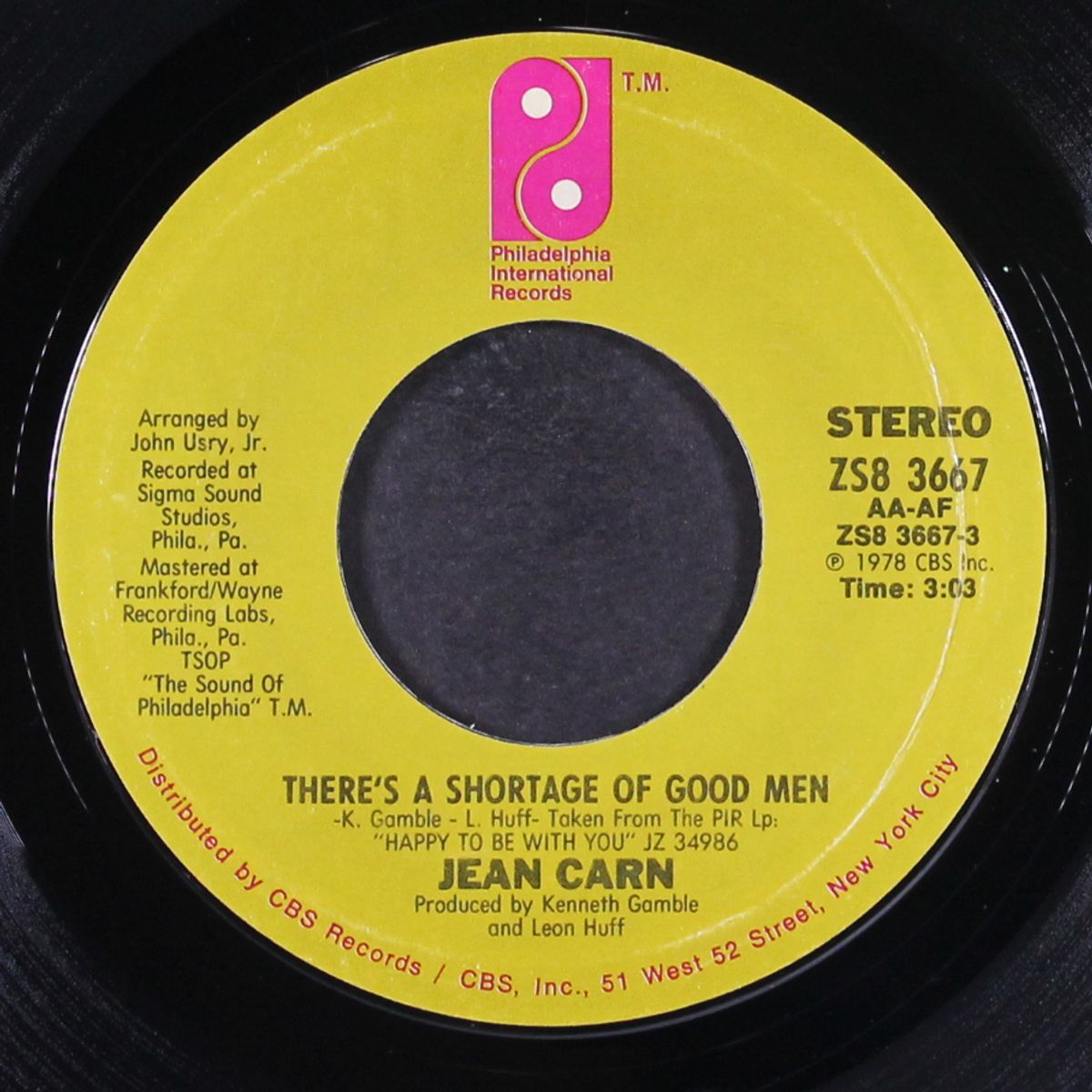 you can't come back now / there's a shortage of good men by JEAN CARN