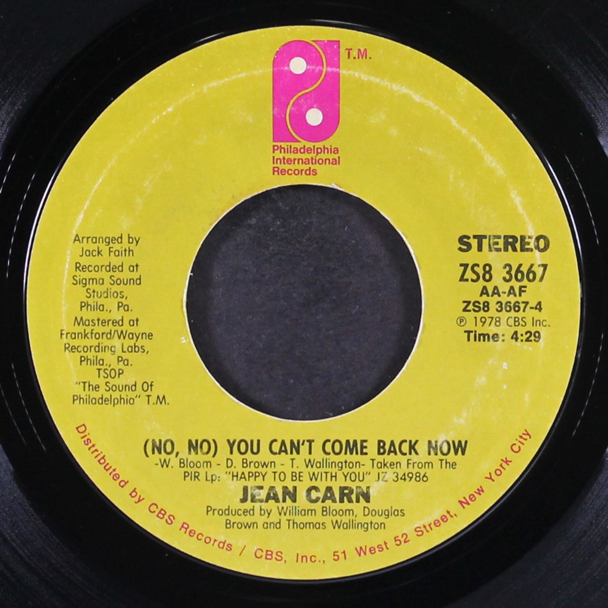 you can't come back now / there's a shortage of good men by JEAN CARN