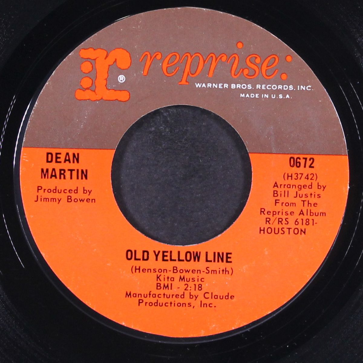 you've still got a place in my heart / old yellow line by DEAN MARTIN