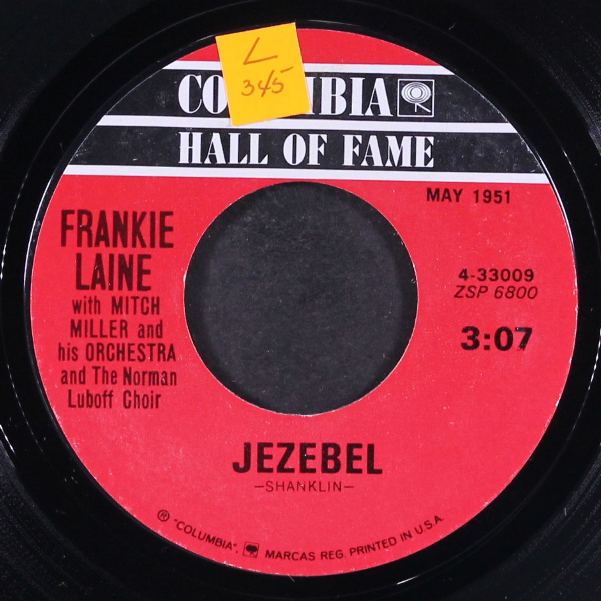 jezebel / your cheatin' heart by FRANKIE LAINE
