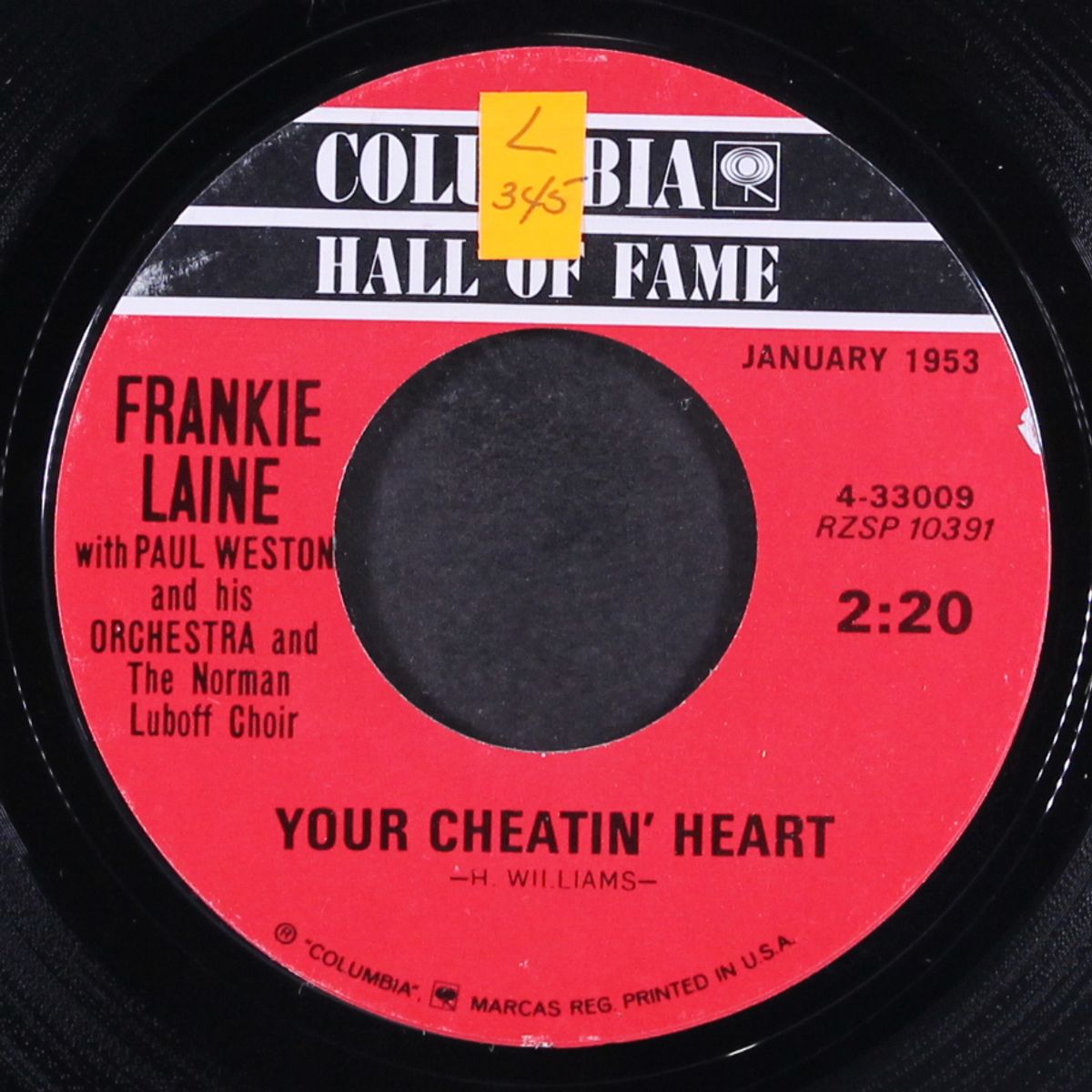 jezebel / your cheatin' heart by FRANKIE LAINE