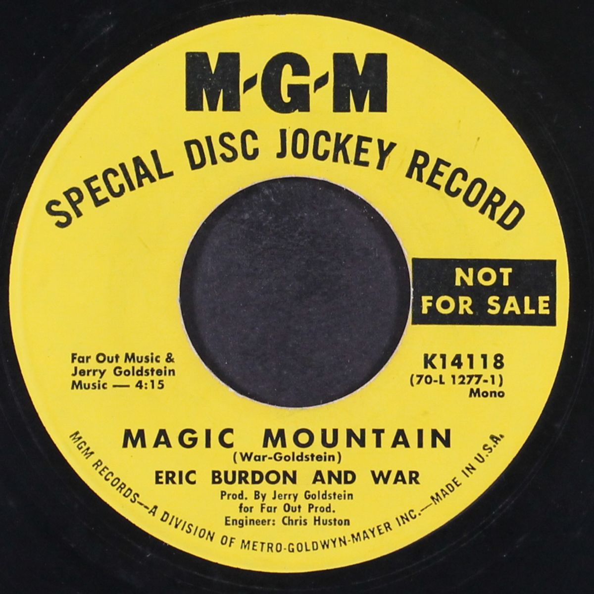 spill the wine / magic mountain by ERIC BURDON & WAR