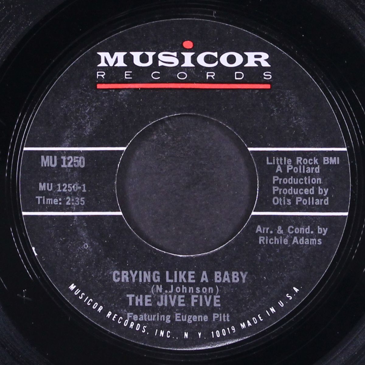 crying like a baby / you'll fall in love by JIVE FIVE