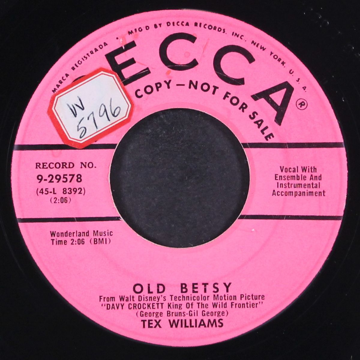 be sure you're right by TEX WILLIAMS