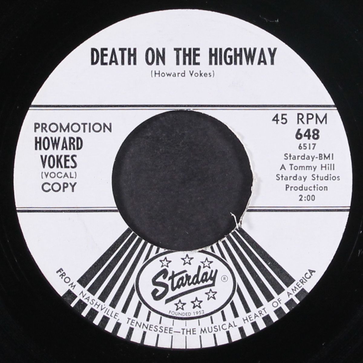 the miner / death on the highway by HOWARD VOKES
