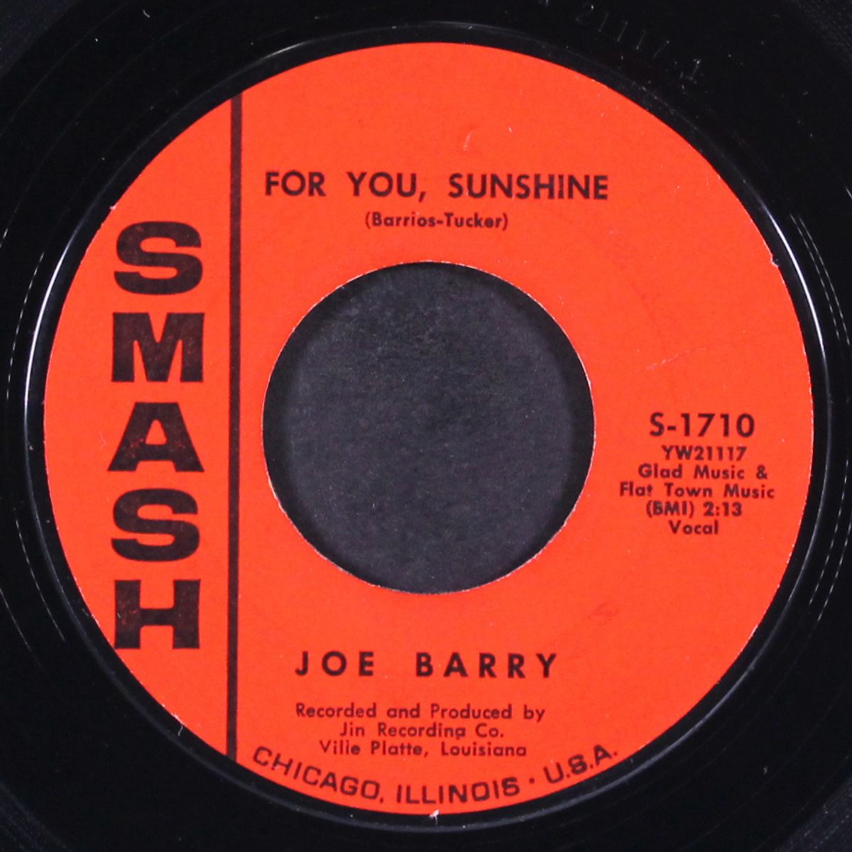 teardrops in my heart / for you, sunshine by JOE BARRY
