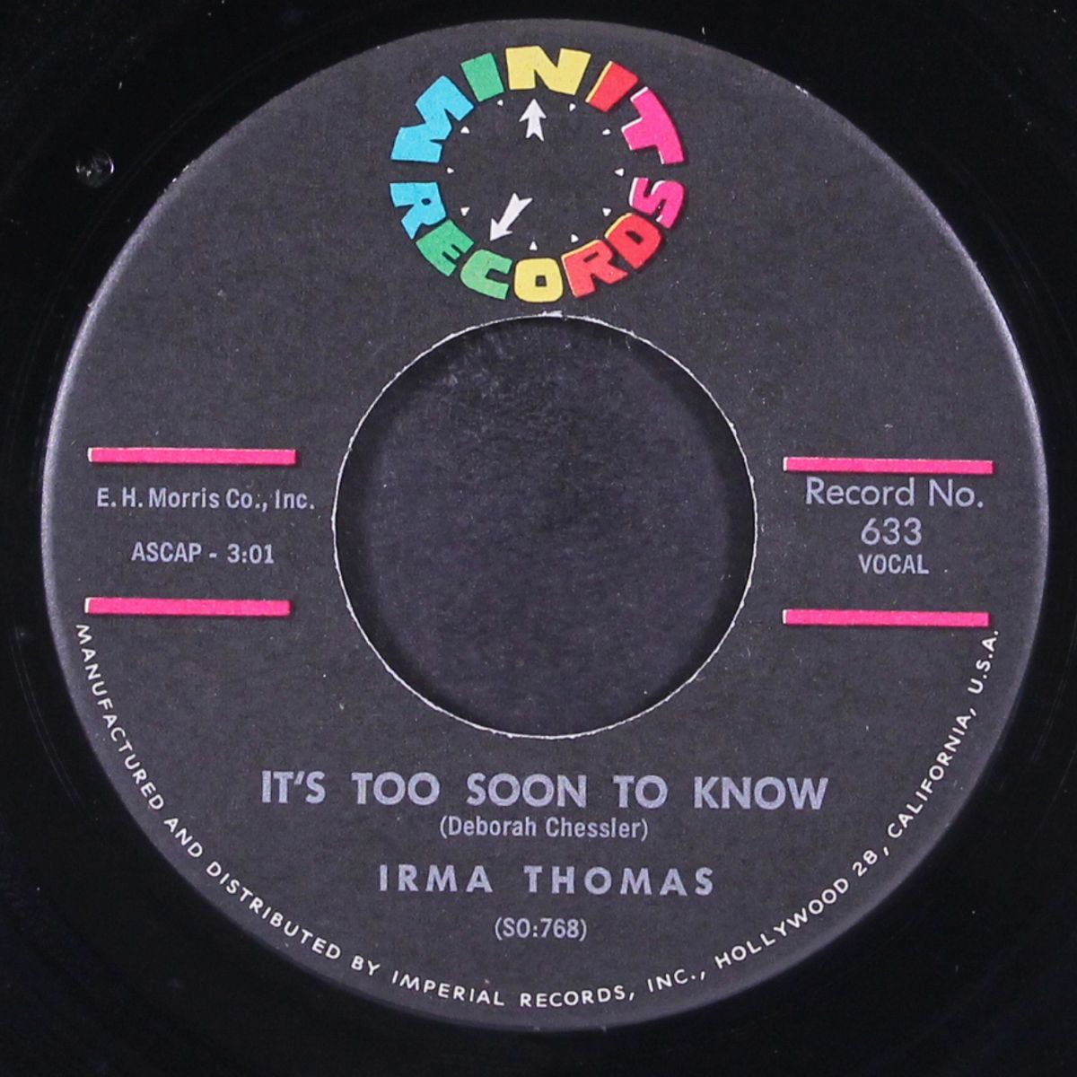 it's too soon to know by IRMA THOMAS