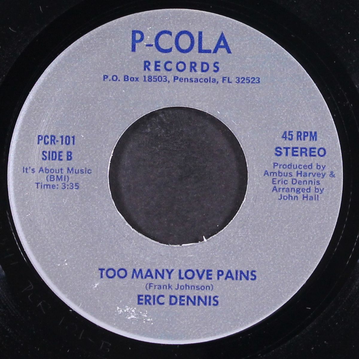 too many love pains / the next best thing to love by ERIC DENNIS