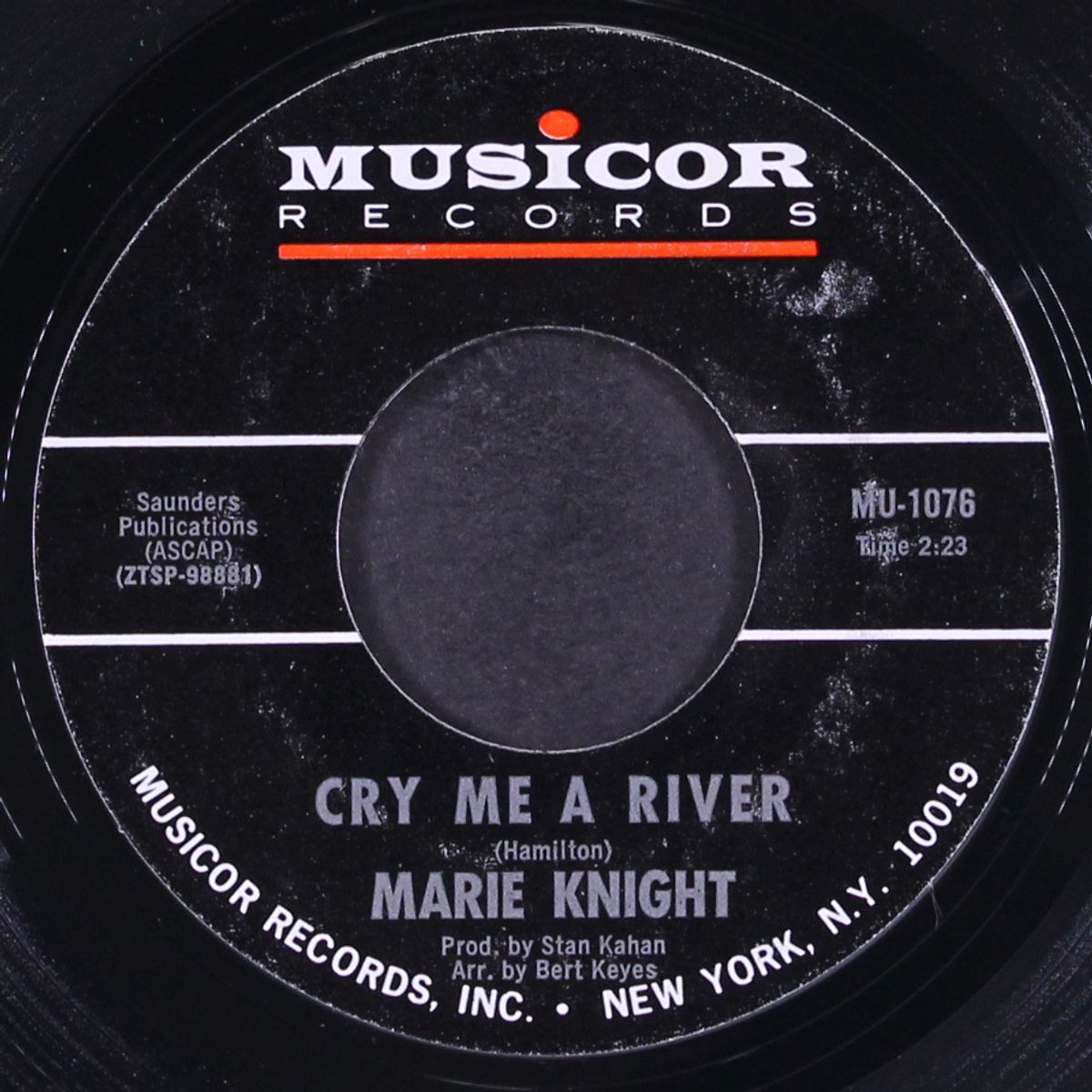 cry me a river / comes the night by MARIE KNIGHT