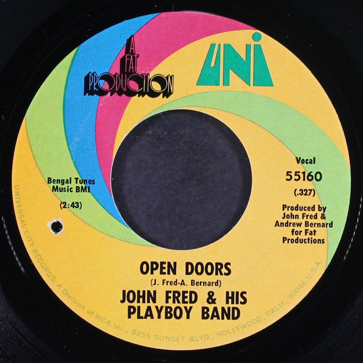 three deep in a feeling / open doors by JOHN FRED & HIS PLAYBOYS
