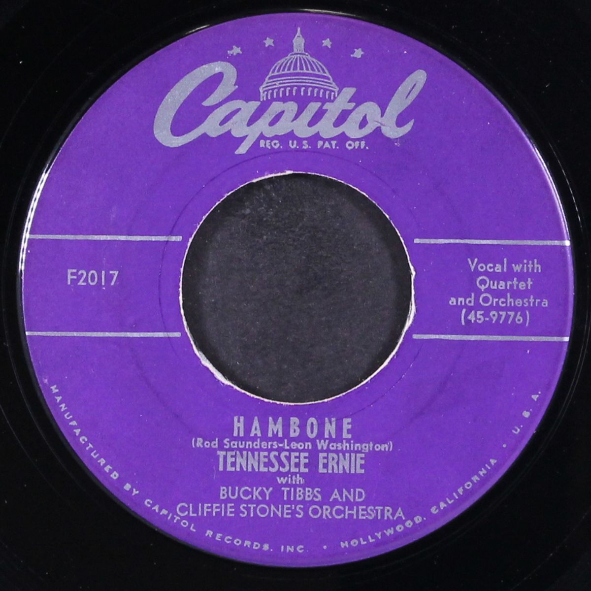 hambone / the gandy dancer's ball by TENNESSEE ERNIE FORD