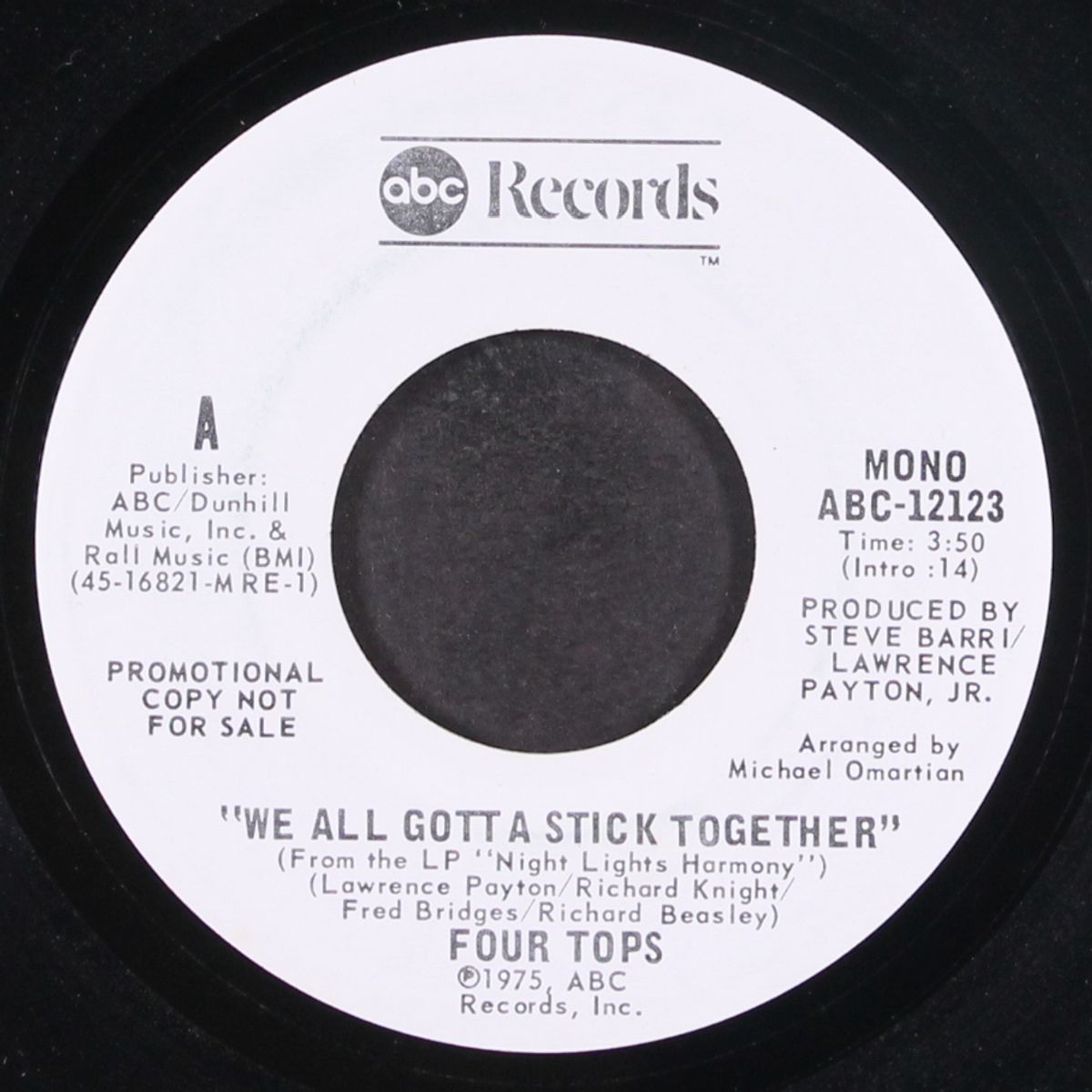 we all gotta stick together / mono by FOUR TOPS