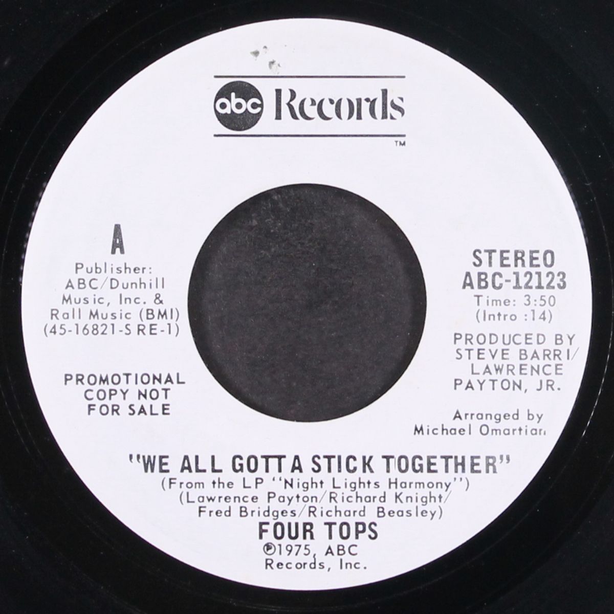 we all gotta stick together / mono by FOUR TOPS