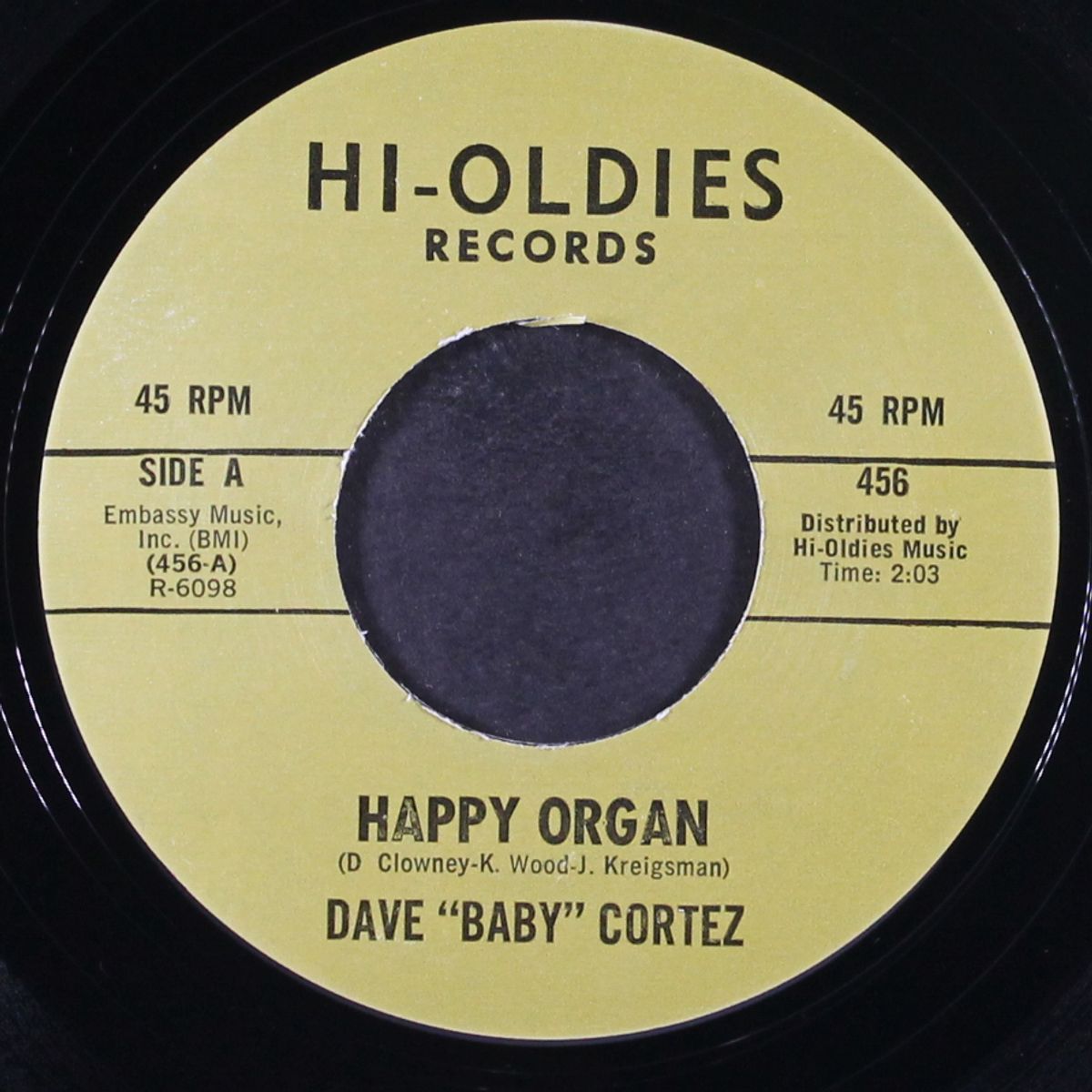 happy organ / think pink by DAVE "BABY' CORTEZ
