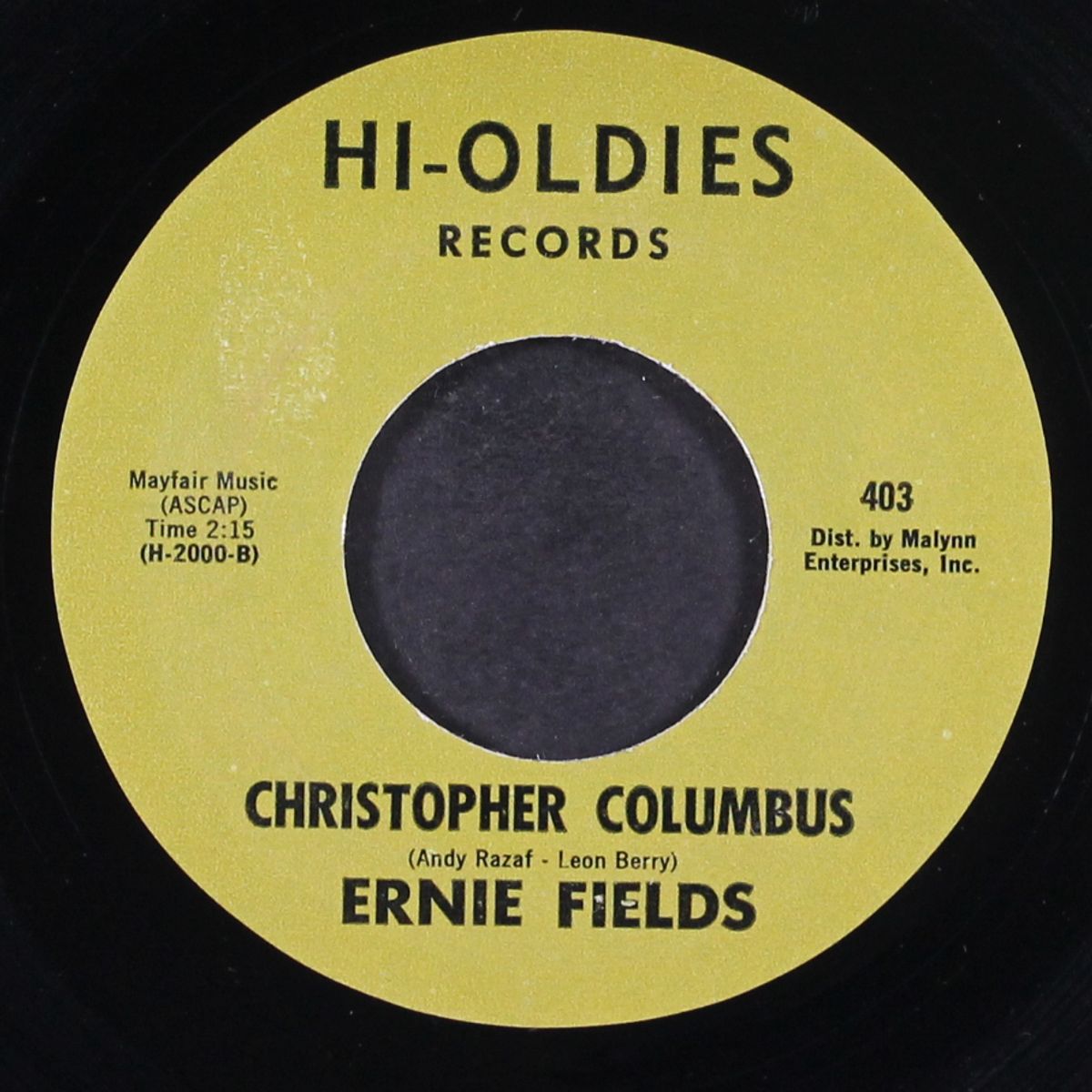 in the mood / christopher columbus by ERNIE FIELDS