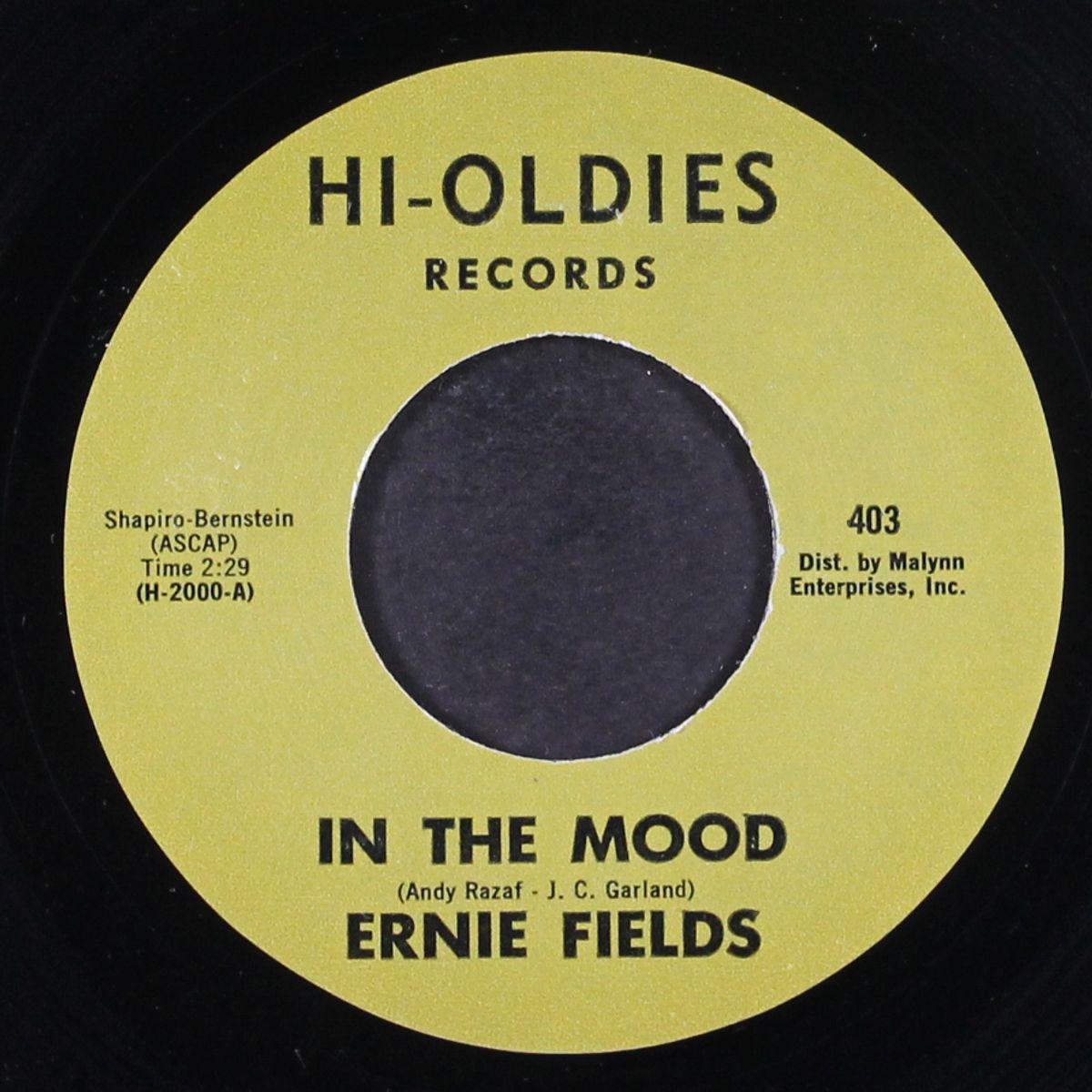 in the mood / christopher columbus by ERNIE FIELDS