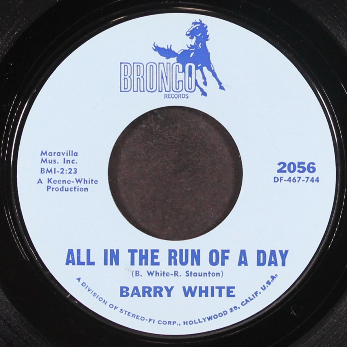 all in the run of a day / don't take your love from me by BARRY WHITE