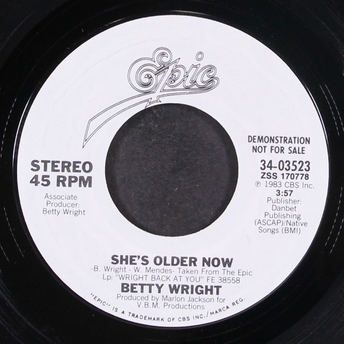 she's older now / same by BETTY WRIGHT