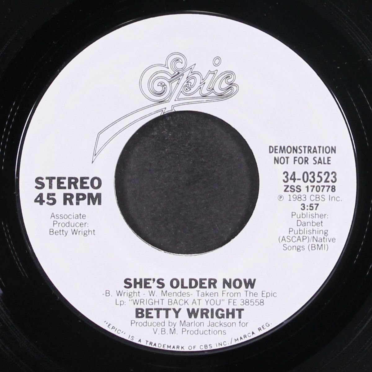 she's older now / same by BETTY WRIGHT