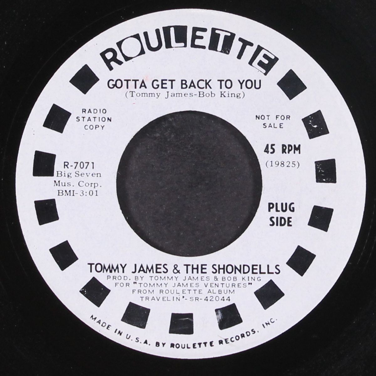 red rover / gotta get back to you by TOMMY JAMES & SHONDELLS