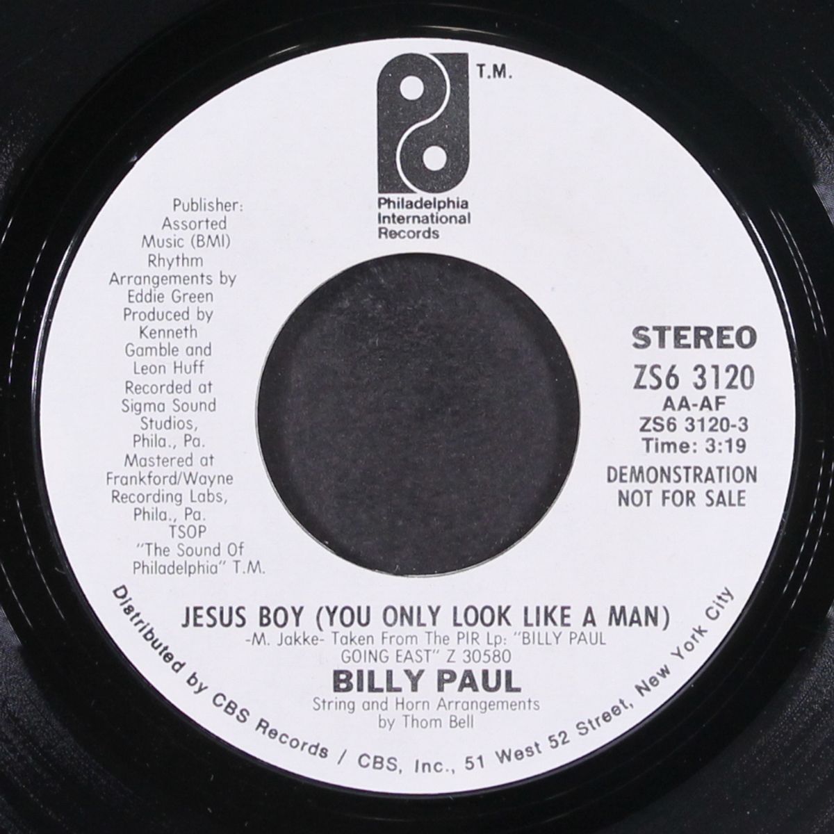 jesus boy / same by BILLY PAUL