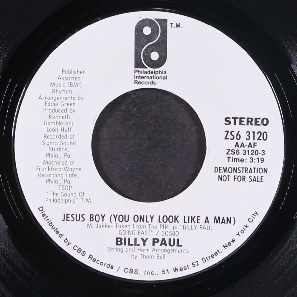 jesus boy / same by BILLY PAUL
