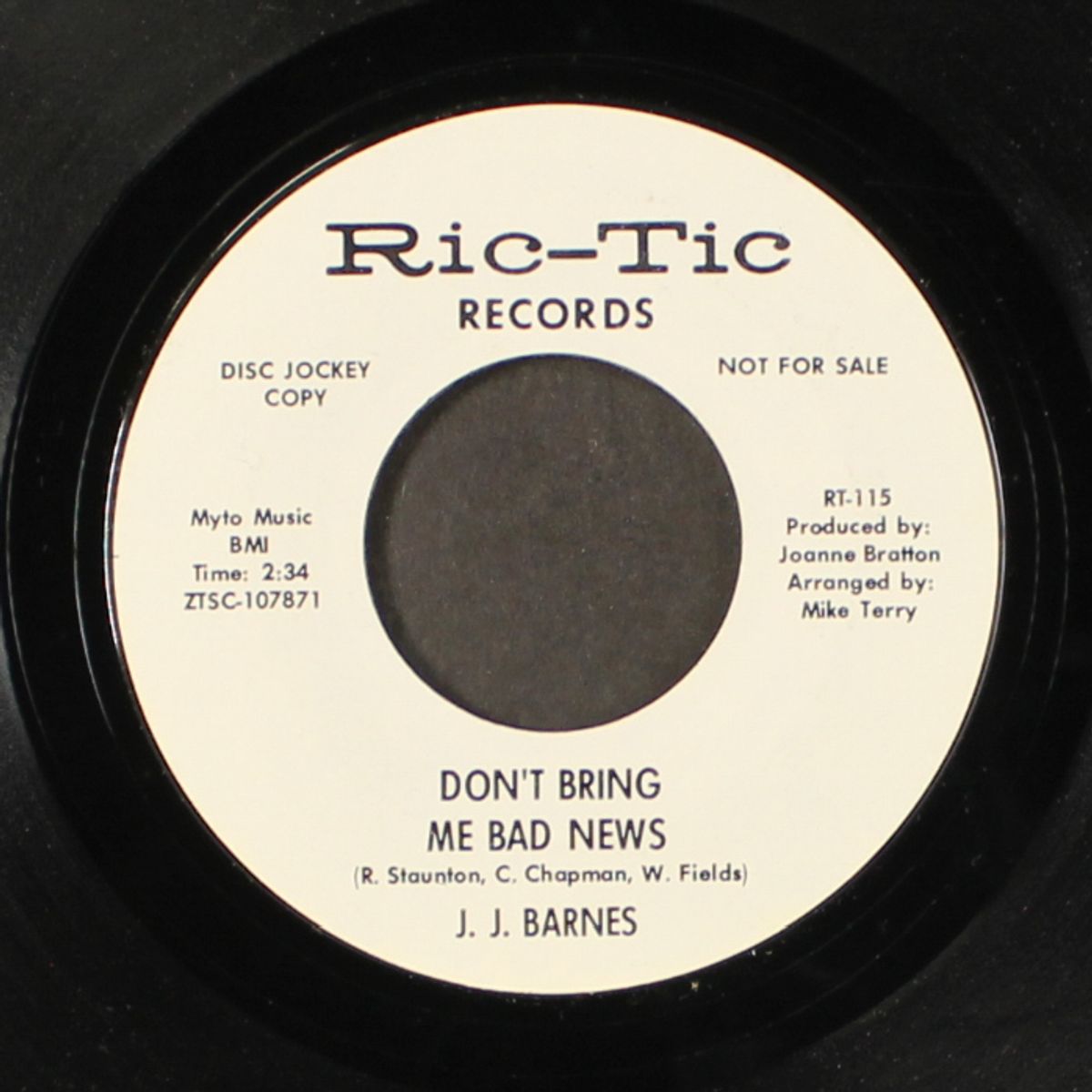day tripper / don't bring me bad news by J.J. BARNES