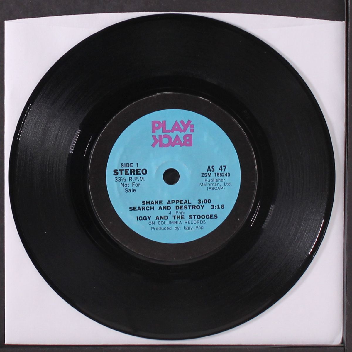 search & destroy, shake appeal / she's a pain, keep me coming by IGGY & STOOGES / JESSE ED DAVIS