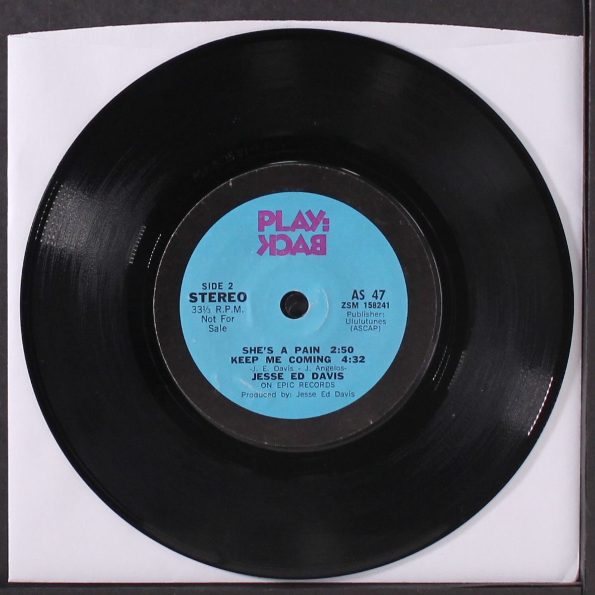 search & destroy, shake appeal / she's a pain, keep me coming by IGGY & STOOGES / JESSE ED DAVIS