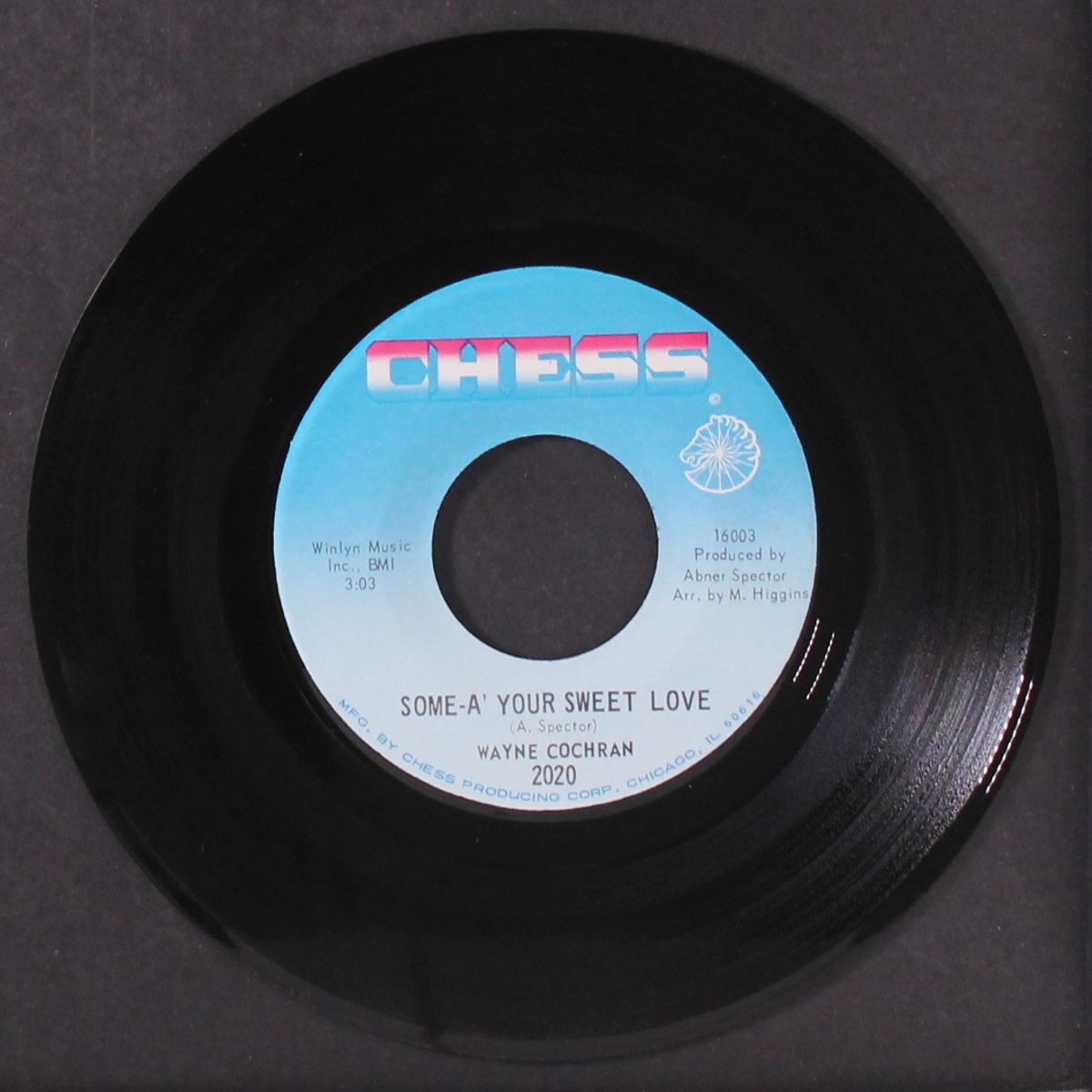 when my baby cries / some-a' your sweet love by WAYNE COCHRAN