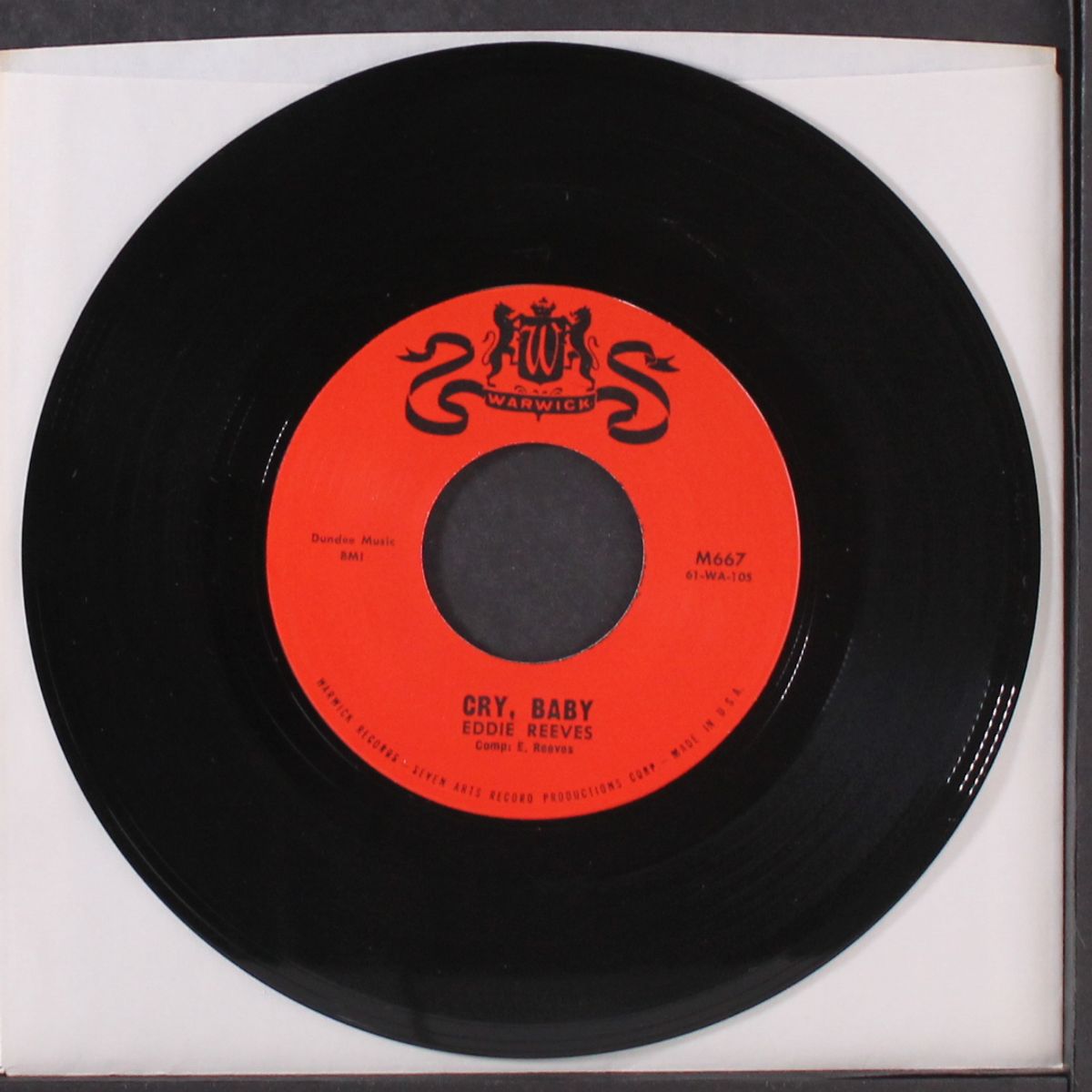 talk, talk! / cry, baby by EDDIE REEVES