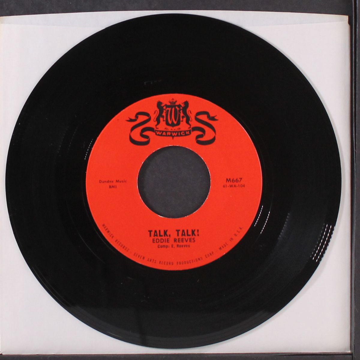 talk, talk! / cry, baby by EDDIE REEVES