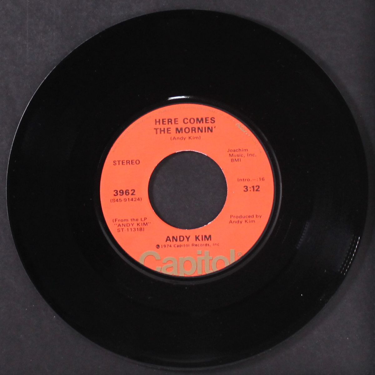 fire, baby i'm on fire / here comes the mornin' by ANDY KIM