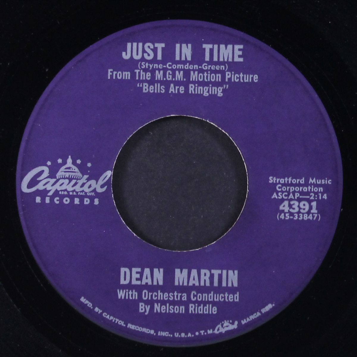 buttercup of golden hair / just in time by DEAN MARTIN