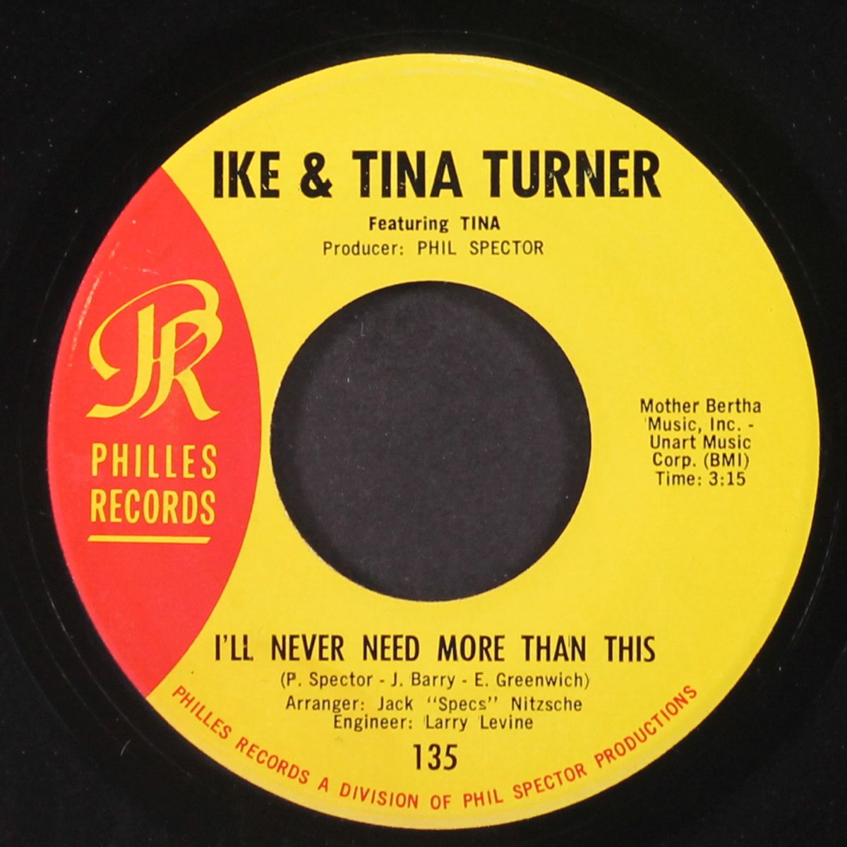 i'll never need more than this / the cash box blues by IKE & TINA TURNER
