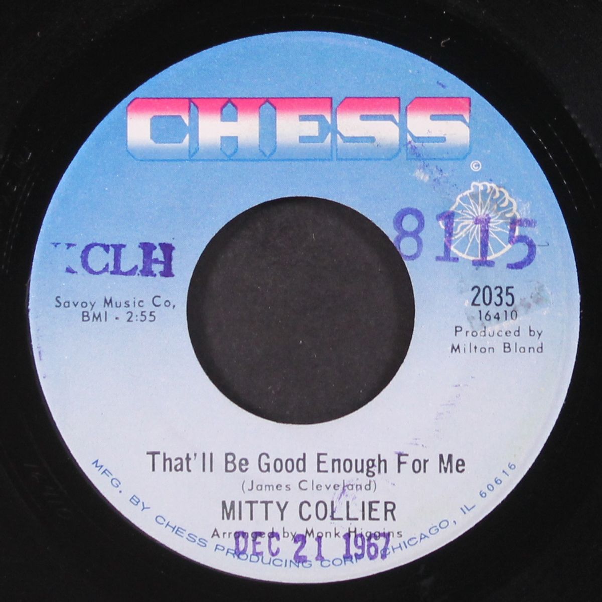 git out / that'll be good enough for me by MITTY COLLIER