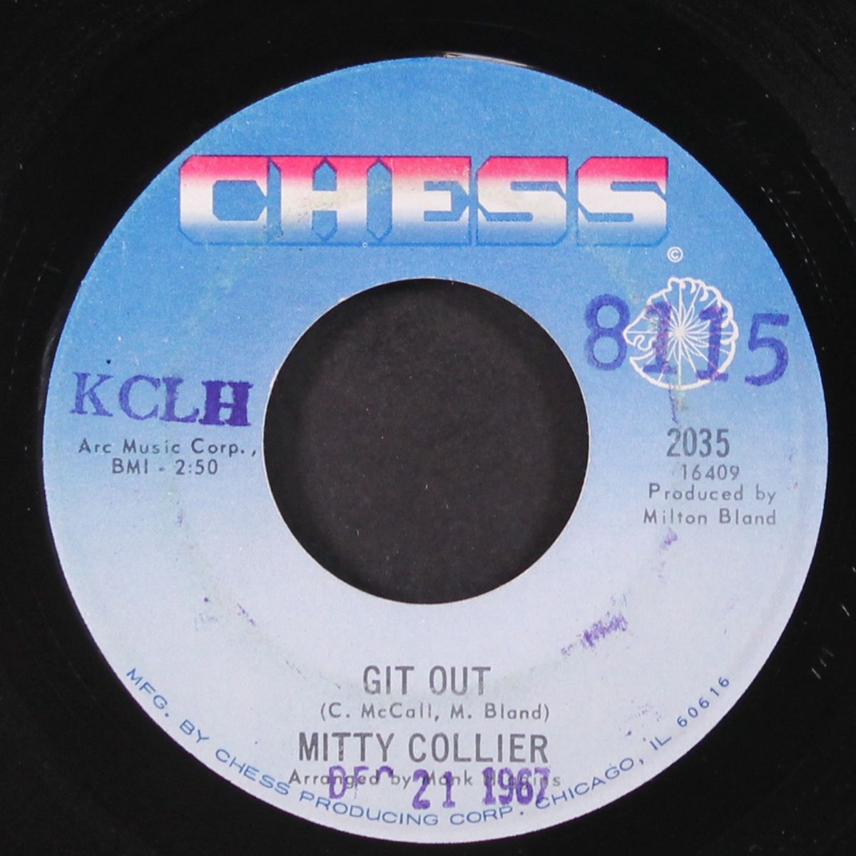 git out / that'll be good enough for me by MITTY COLLIER