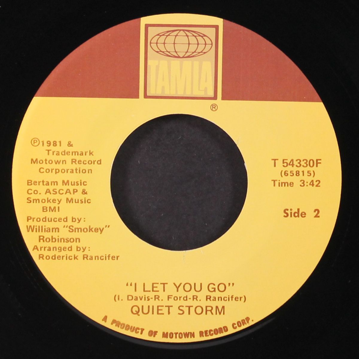 when you came / i let you go by QUIET STORM