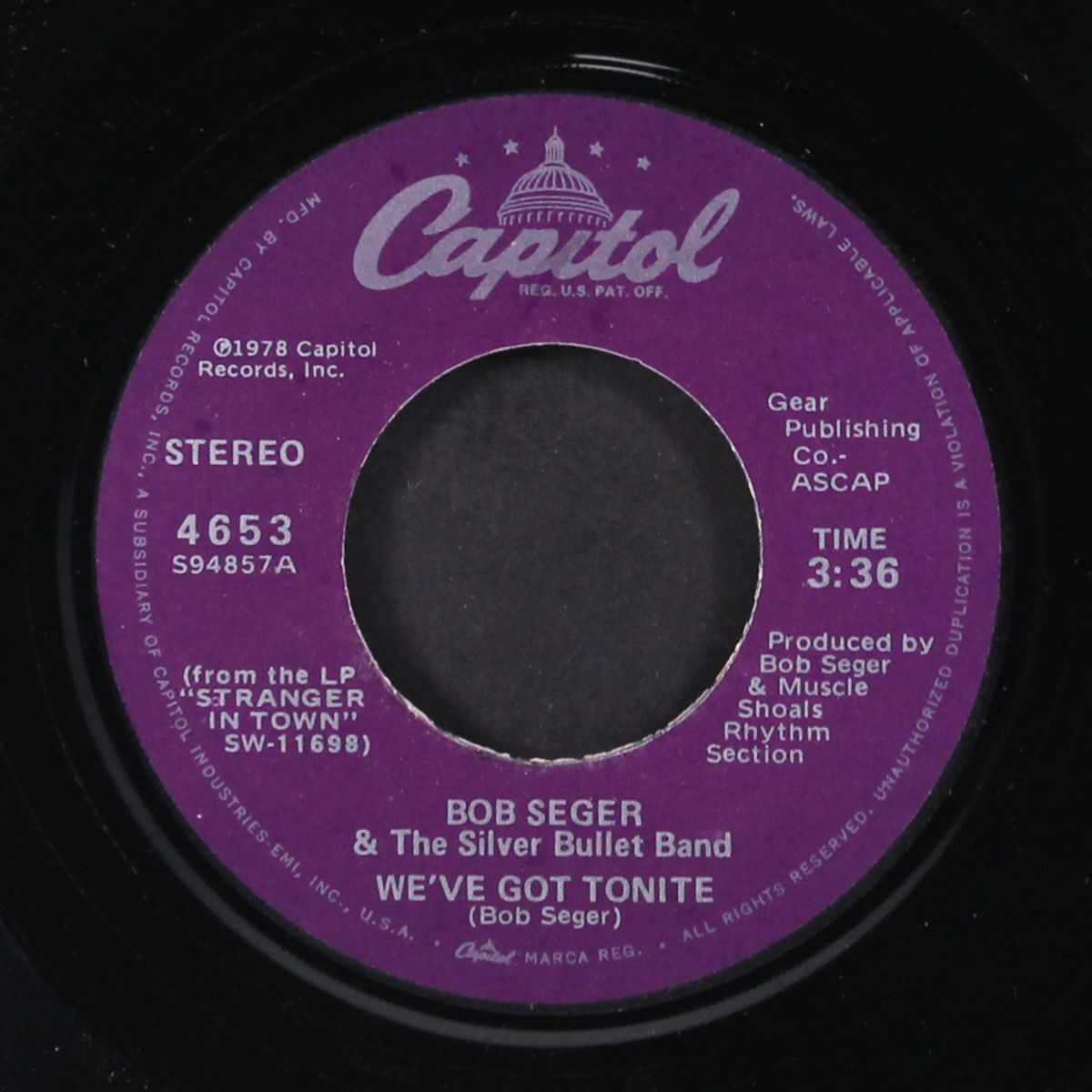 we've got tonite / ain't got no money by BOB SEGER
