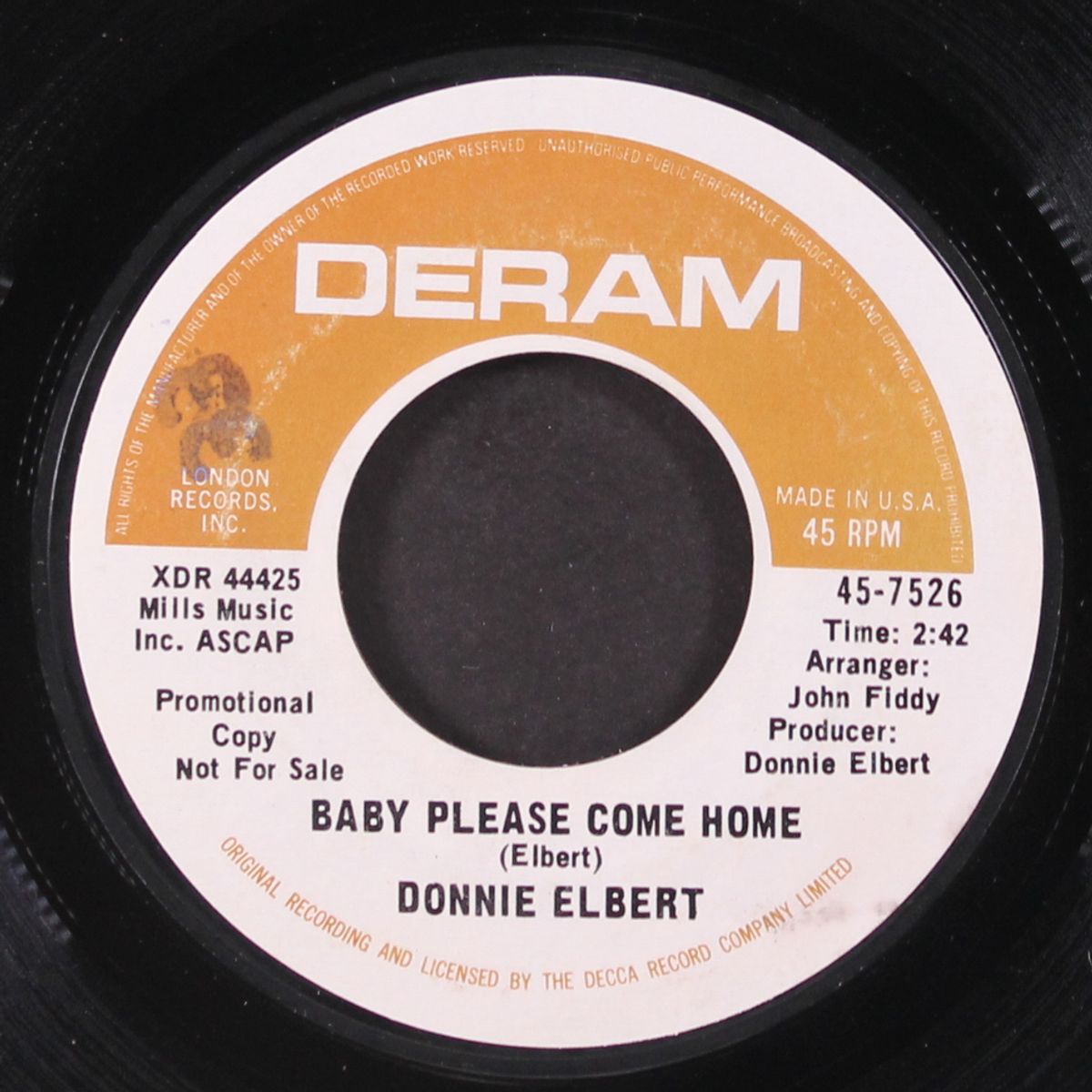 without you / baby please come home by DONNIE ELBERT