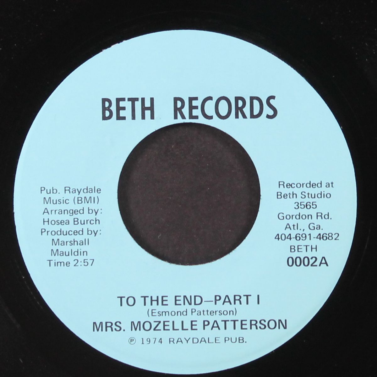 to the end / part 2 by MRS. MOZELLE PATTERSON