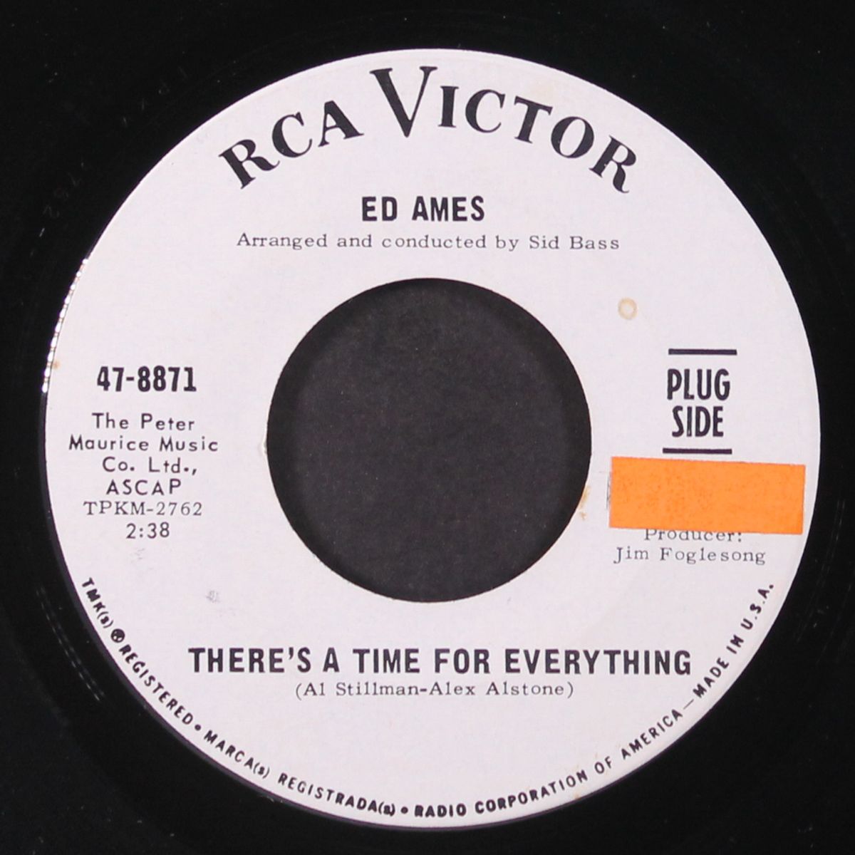 there's a time for everything / gone by ED AMES