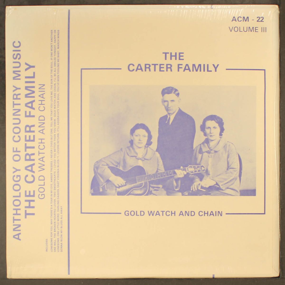 vol. 3; gold watch and chain by CARTER FAMILY