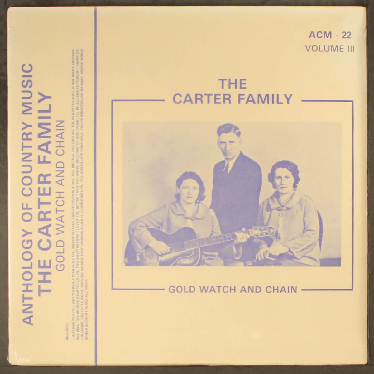 vol. 3; gold watch and chain by CARTER FAMILY