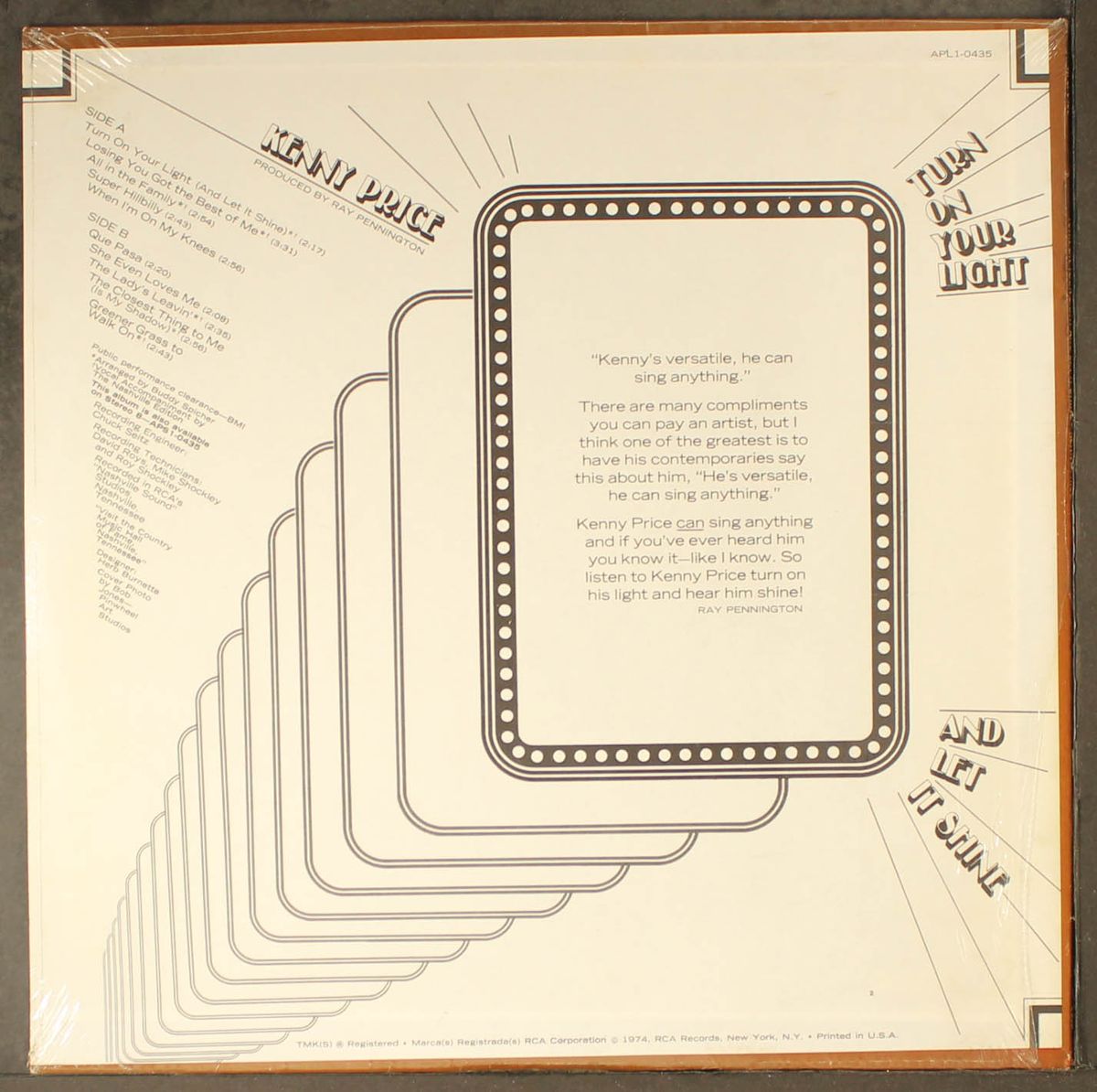 turn on your light & let it shine by KENNY PRICE