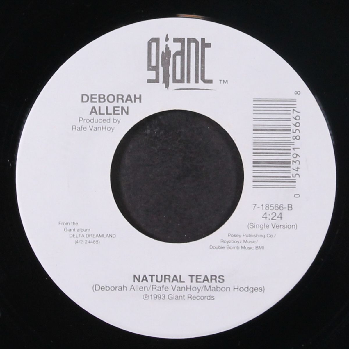 rock me / natural tears by DEBORAH ALLEN