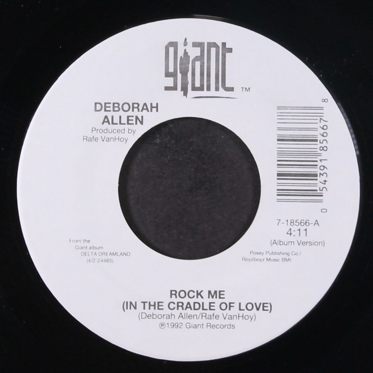 rock me / natural tears by DEBORAH ALLEN
