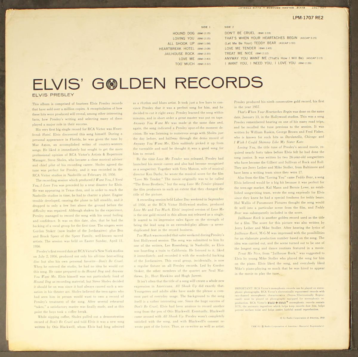elvis' golden records by ELVIS PRESLEY