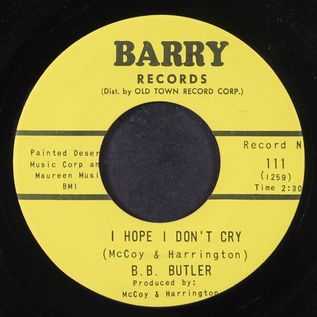 i hope i don't cry by B.B. BUTLER