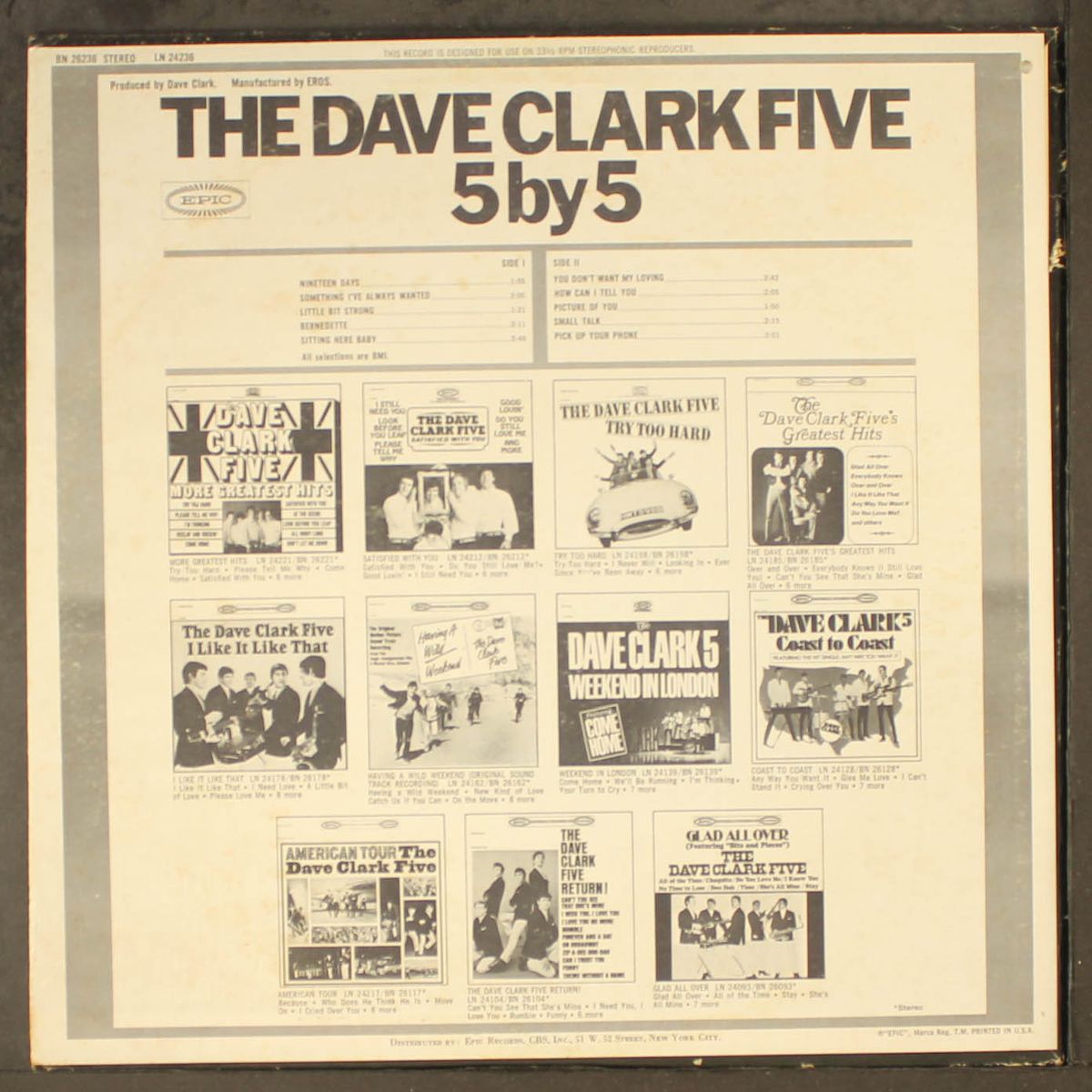 5 by 5 by DAVE CLARK FIVE